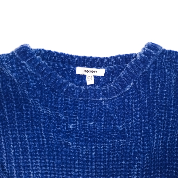 Navy blue knitted sweater - Picture 2 of 5
